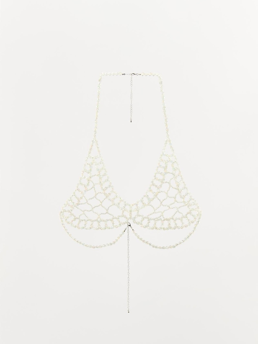 Zara beaded triangle bralette